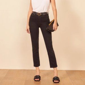 Reformation Liza High Rise Straight Cropped Jean 25